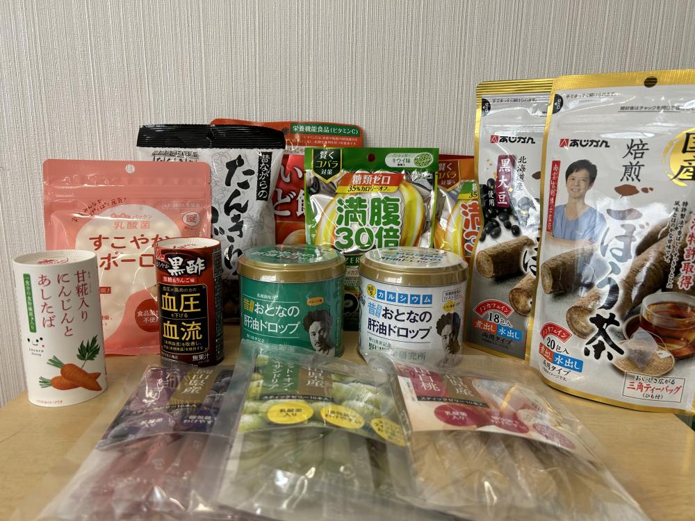 健康的なお菓子、食品類