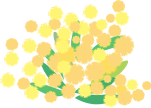 黄色い花のイラスト